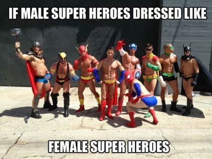 If Male Super Heroes Dressed Like Female Super Heroes